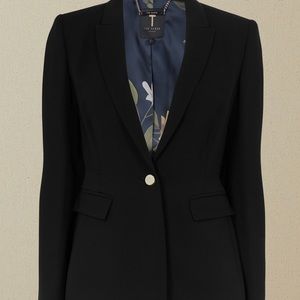 Ted Baker Single Breasted Blazer in Black
